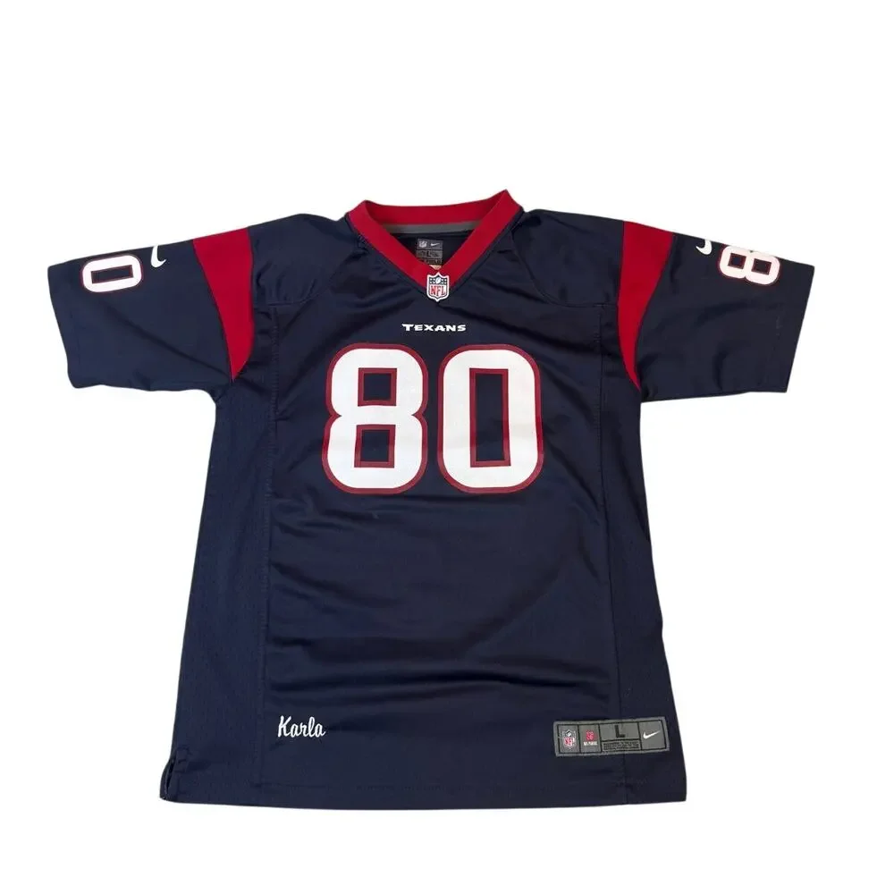 Nike Houston Texans Andre Johnson #80 Youth Large Jersey NFL Football